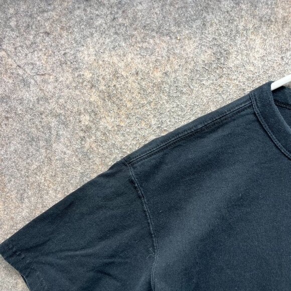 Vintage Nike Shirt Mens Small Black Crewneck Embroidered Logo Swoosh Center Y2K - Picture 9 of 11